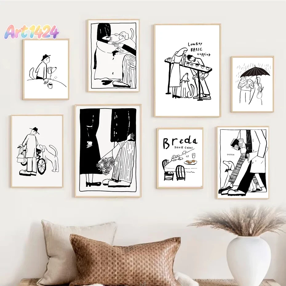 Modern Korean Lifestyle - 1 adet İskandinav Minimalist Sanat Posteri
