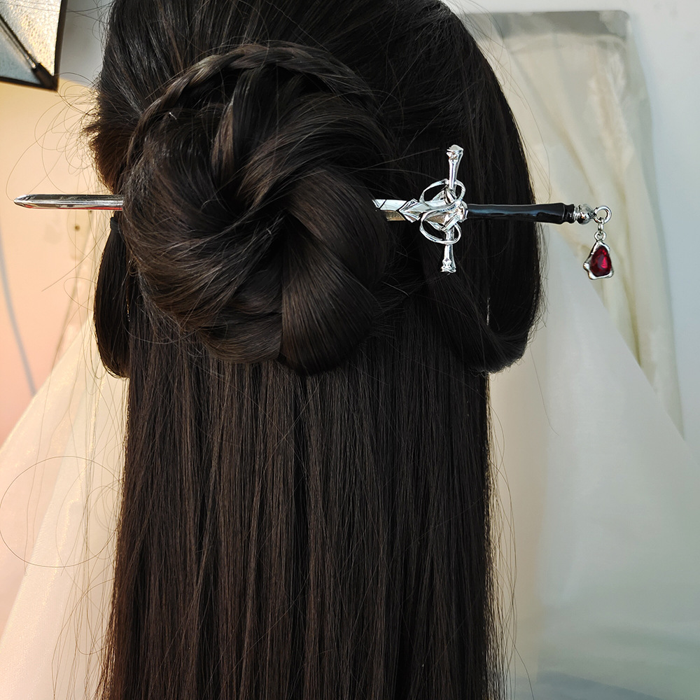 Hanbok Hair Pin - Çin kılıç şekilli saç tokası Vintage