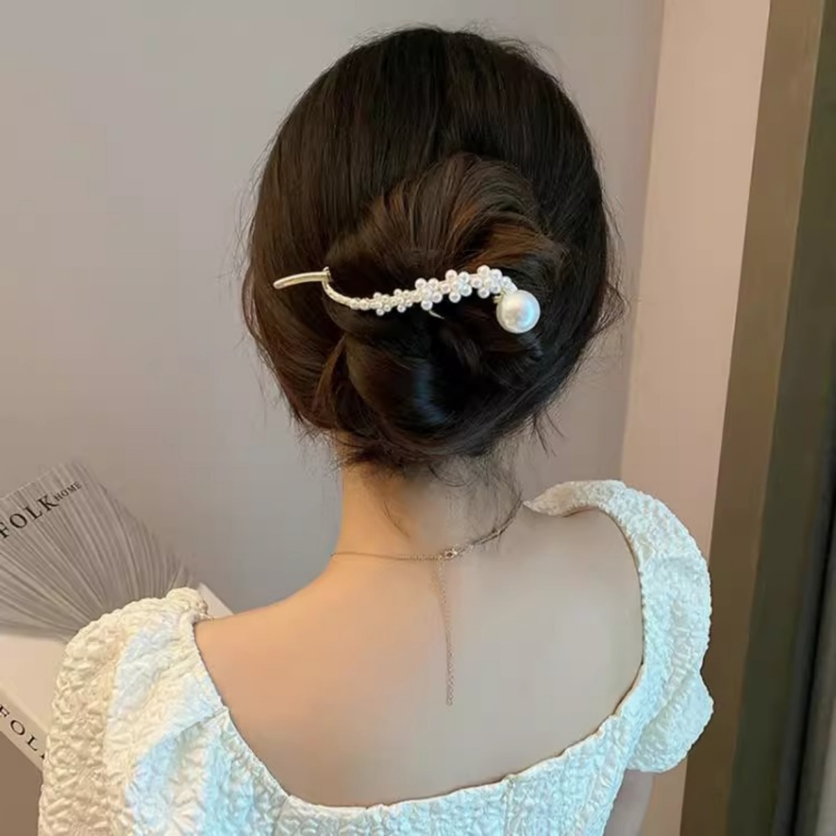 Zarif Glitter inci saç tokası  - Korean Girl Lifestyle incelemesi ve fiyatı