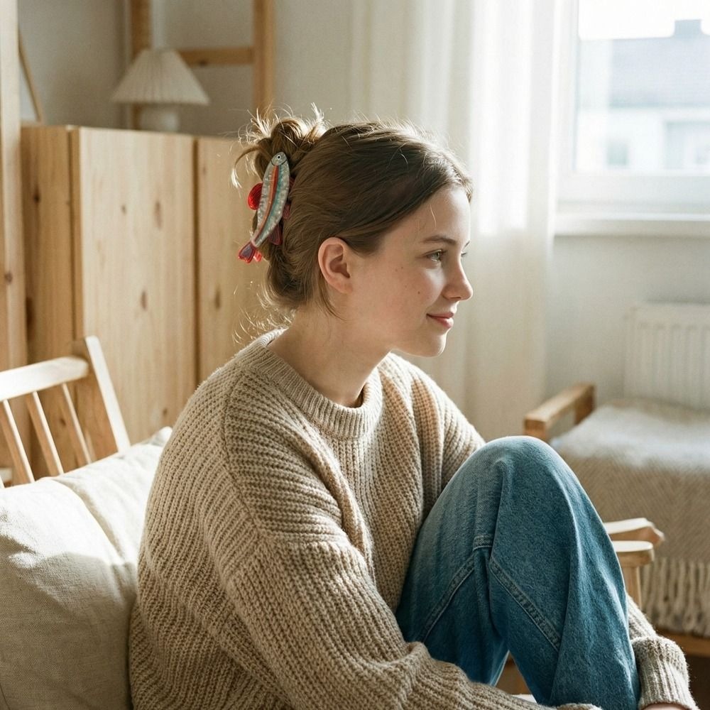 Saç tokası okyanus hayvanı saç - Korean Girl Lifestyle incelemesi ve fiyatı