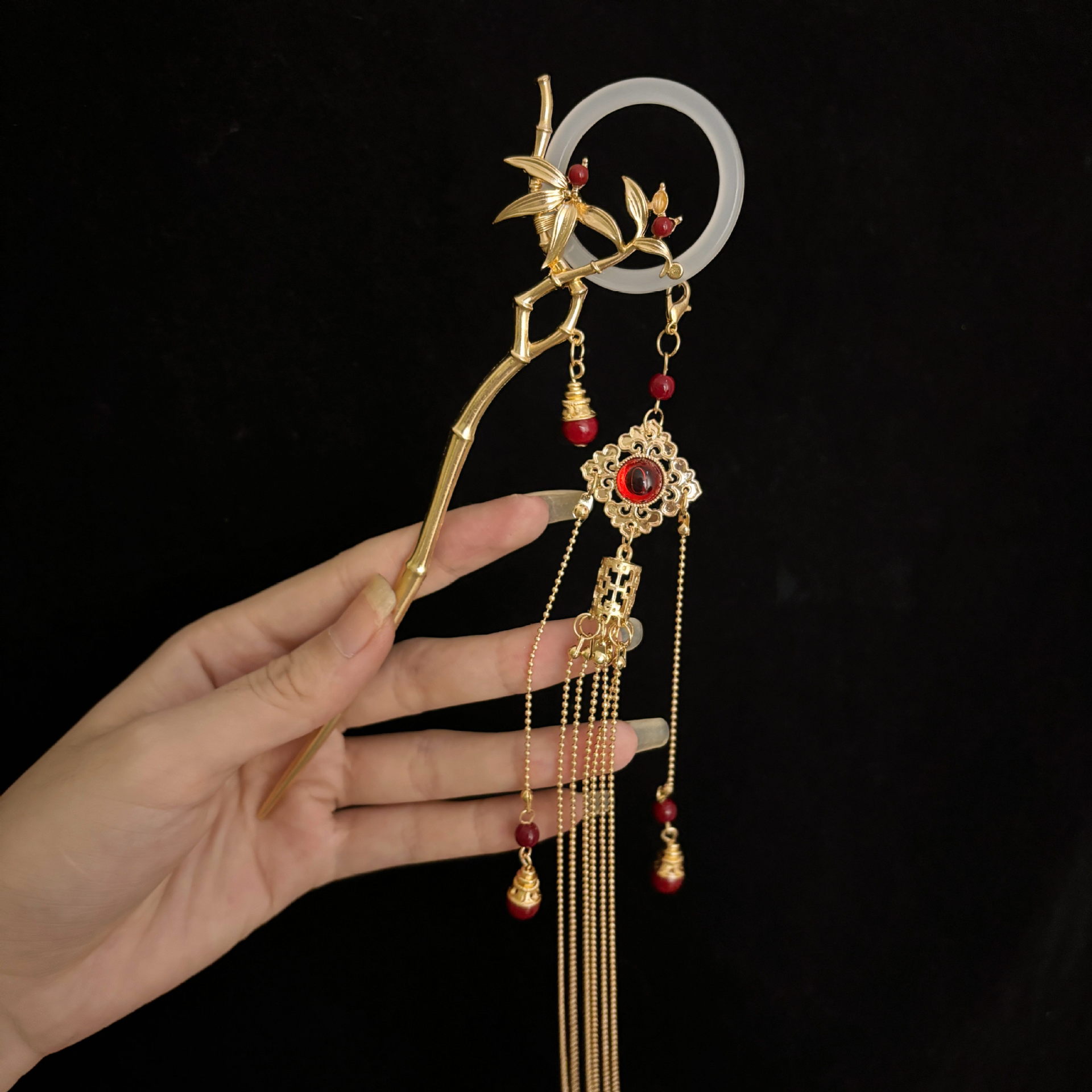 Çin Tarzı Saç Çubuğu Bambu Püs - Hanbok Hair Pin incelemesi ve fiyatı