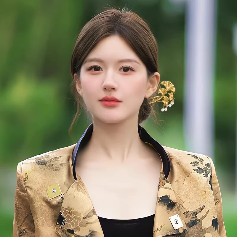 1 adet zarif altın Ginkgo yapr - Hanbok Hair Pin incelemesi ve fiyatı